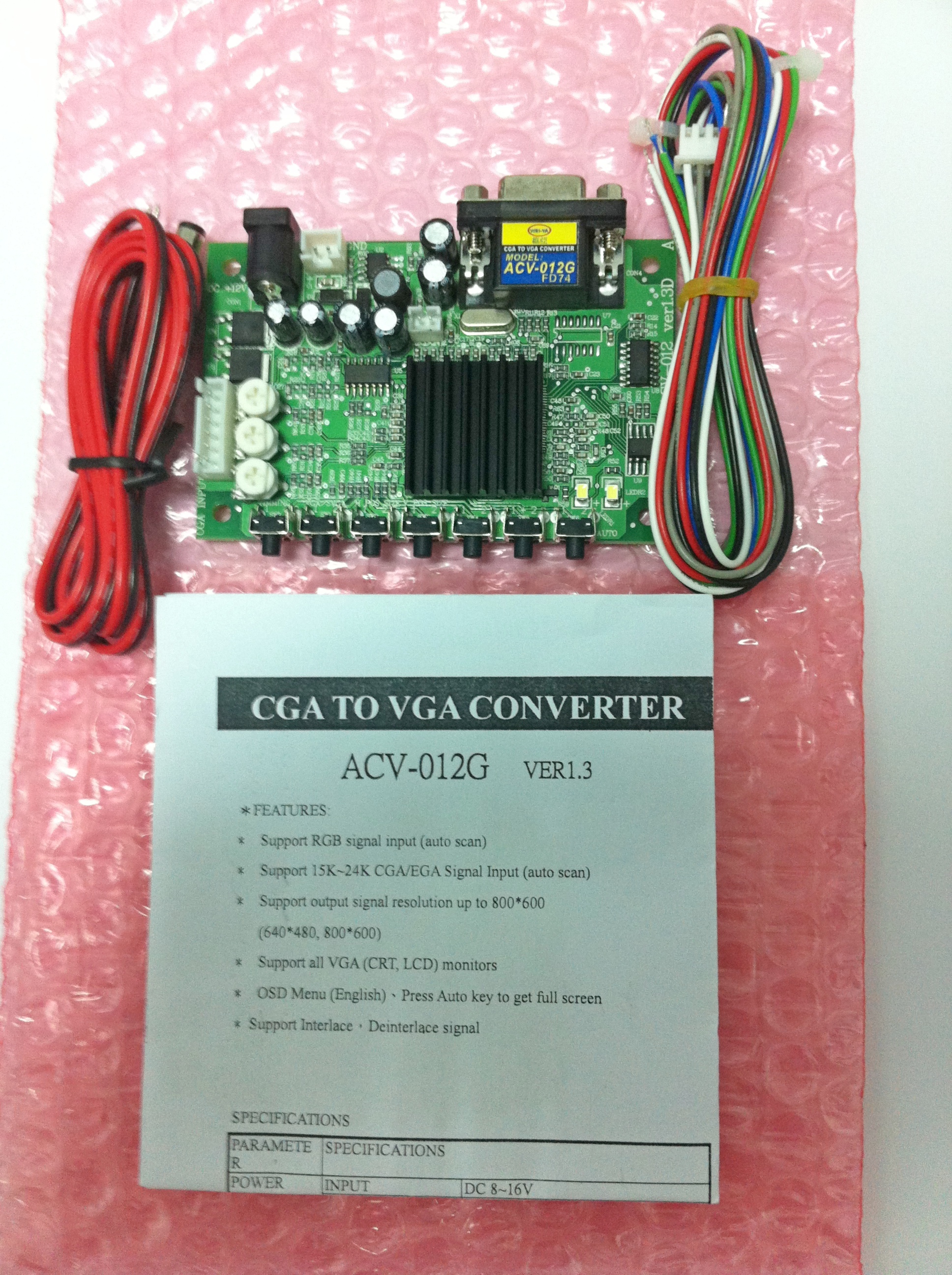 CGA TO VGA CONVERTER (ROHS) ACV-012G