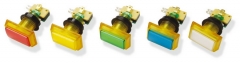 PUSH BUTTON WITH SWITCH AND LAMP 51*33MM (GOLDEN)
