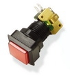 LOW PROFILE PUSH BUTTON WITH SWITCH AND LAMP 35*35MM