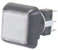 PUSH BUTTON WITH SWITCH AND LAMP 32x32MM (VLT - CLIPER TYPE)